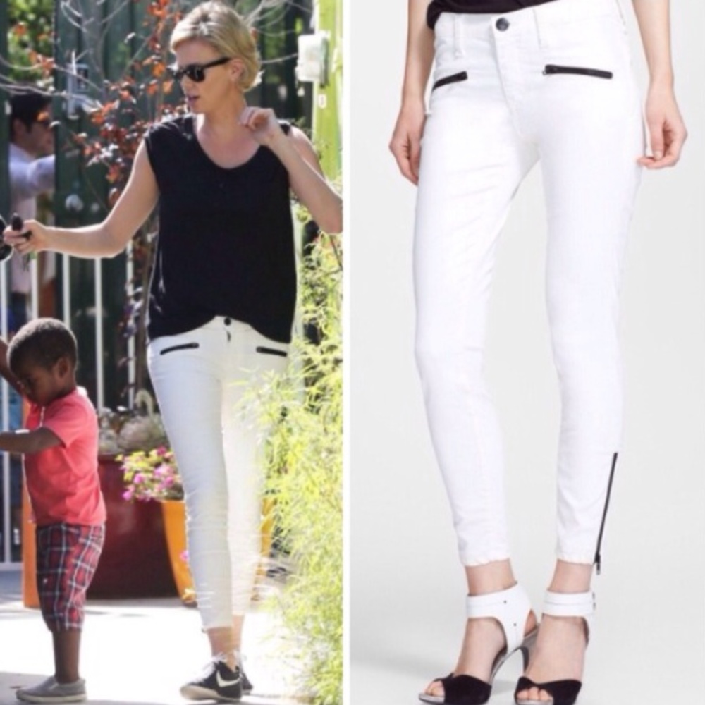Current/Elliot "The Soho Zip Stiletto" in Sugar